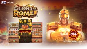 Ang MNL168 Online Casino Fa Chai Roman Glory Slot Game ay isang 25-line slot kung saan maaari kang maglakbay