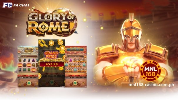 Ang MNL168 Online Casino Fa Chai Roman Glory Slot Game ay isang 25-line slot kung saan maaari kang maglakbay